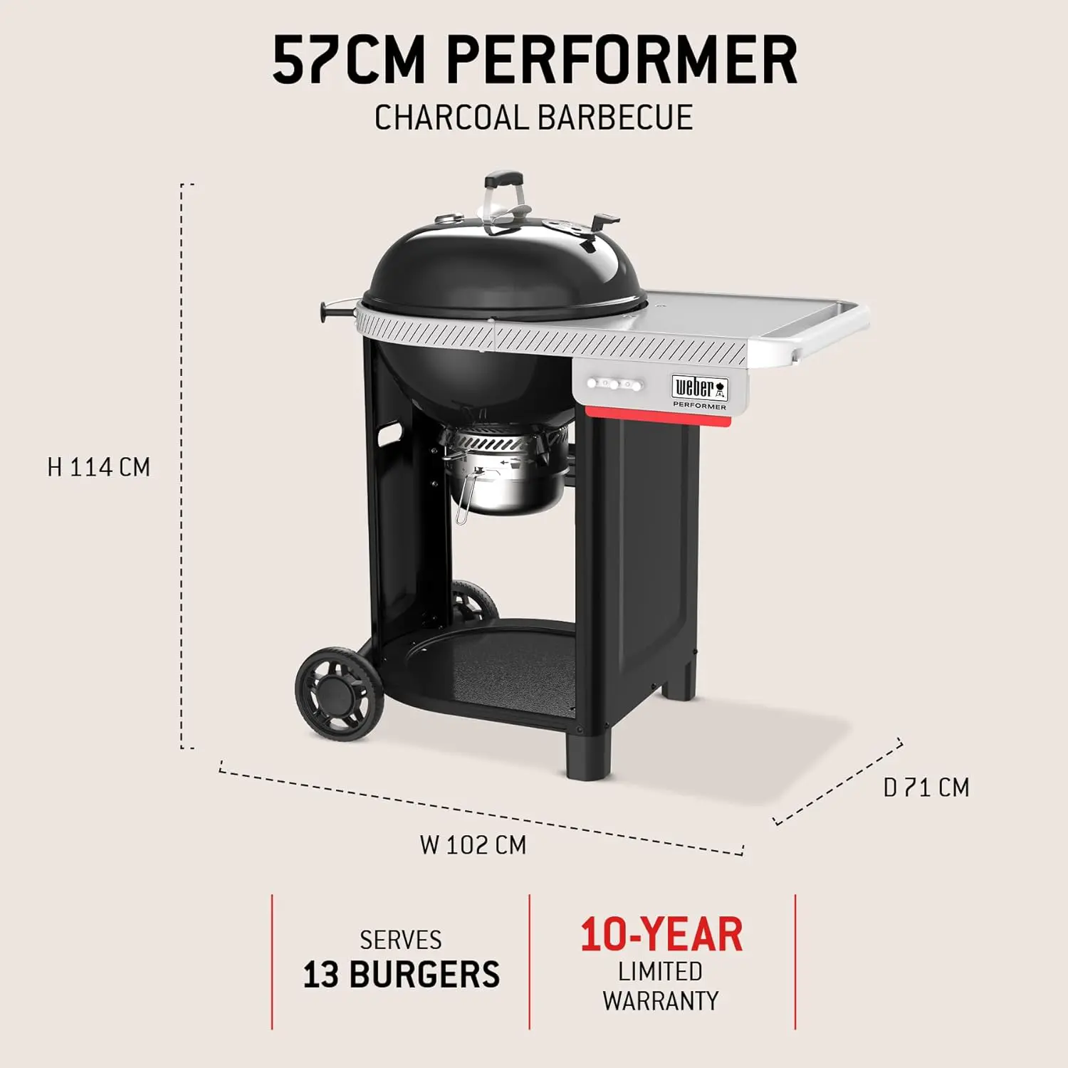 Barbecue weber 8 places en métal 57 m² vue 4