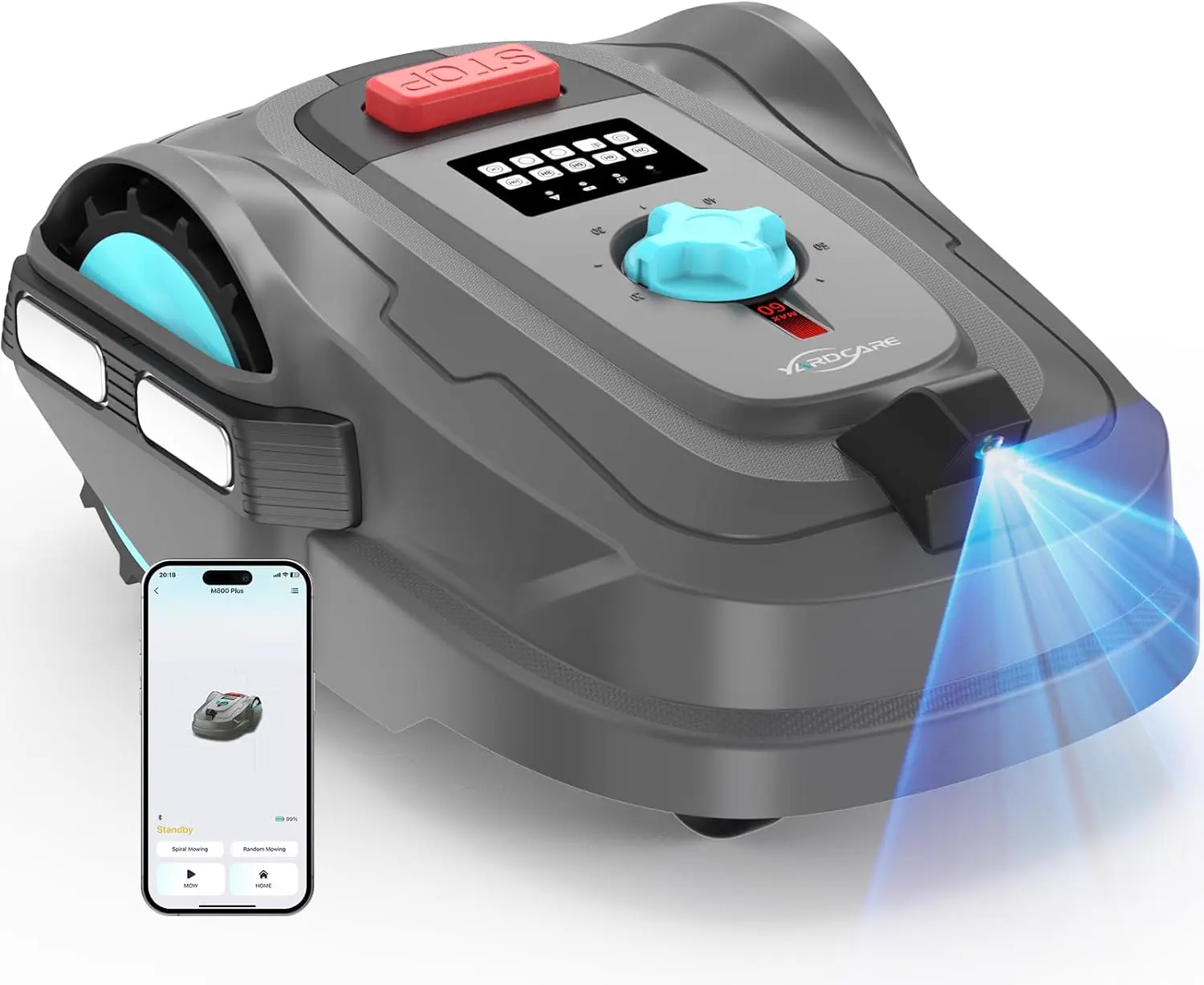YARDCARE M800Plus Robot Tondeuse sans Fil Périphérique