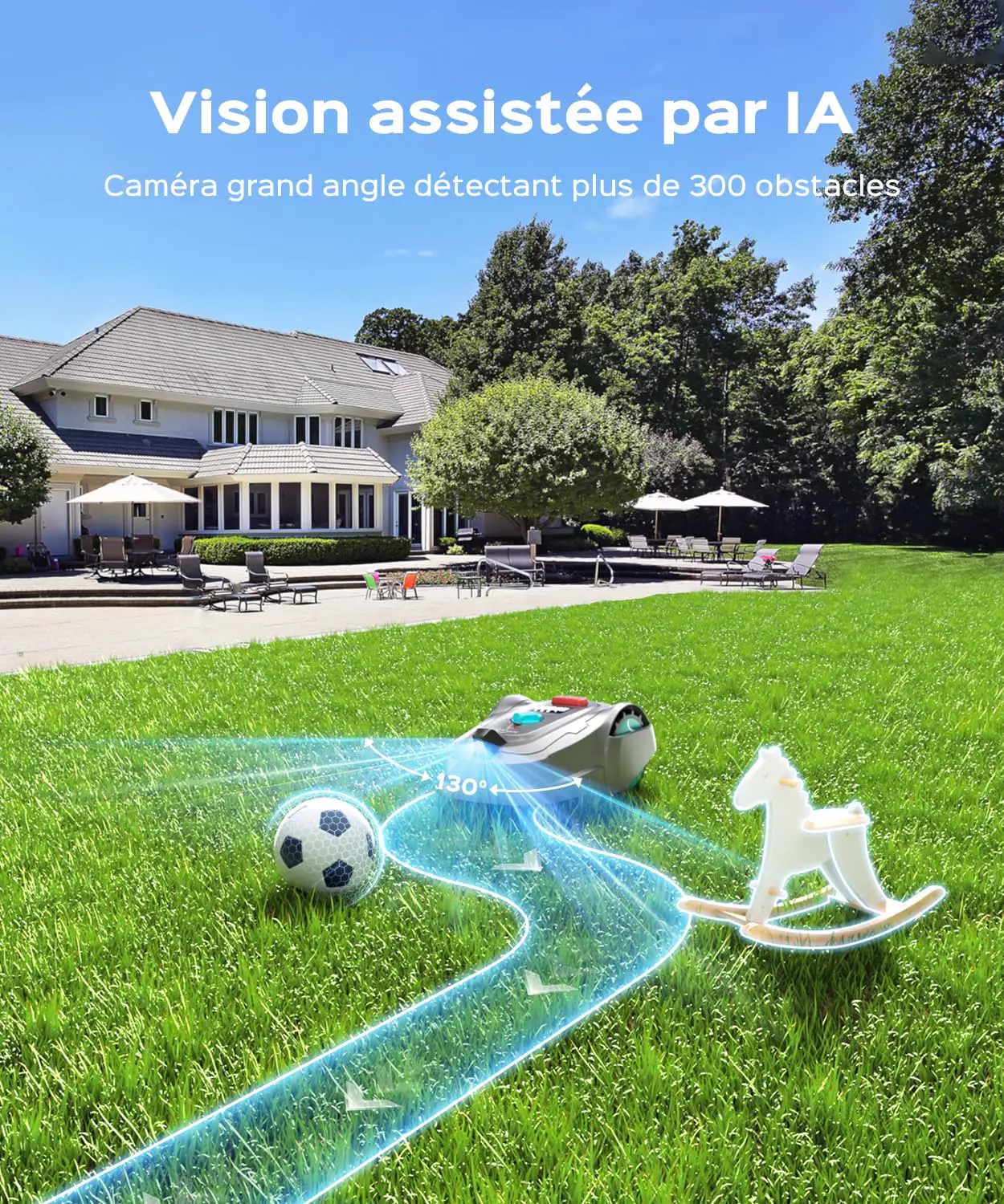 Robot tondeuse YARDCARE M800Plus Robot Tondeuse sans Fil Périp… vue 6