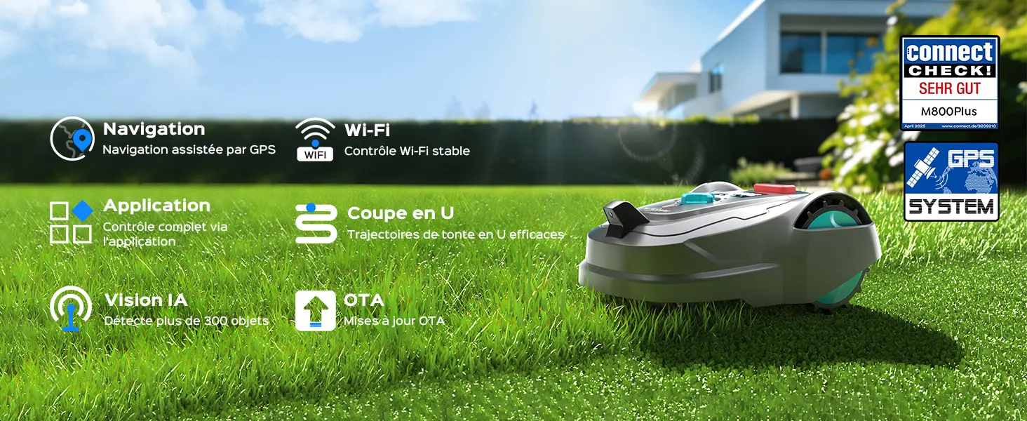 Robot tondeuse YARDCARE M800Plus Robot Tondeuse sans Fil Périp… — contenu détaillé 1