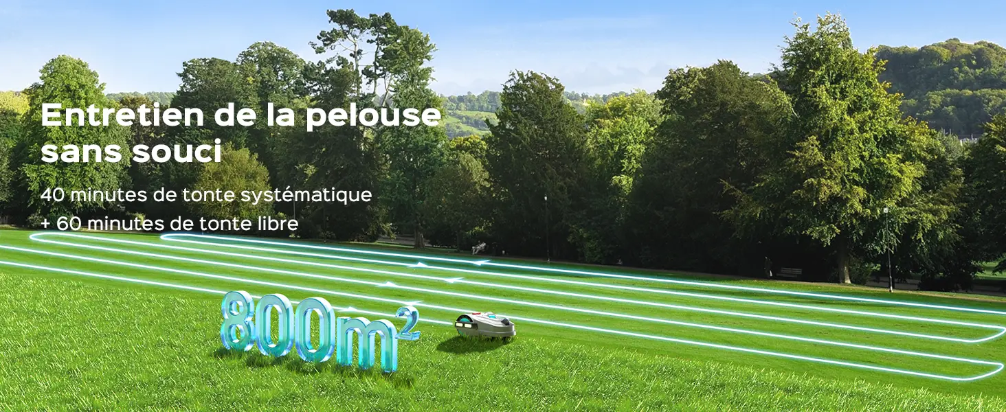 Robot tondeuse YARDCARE M800Plus Robot Tondeuse sans Fil Périp… — contenu détaillé 3