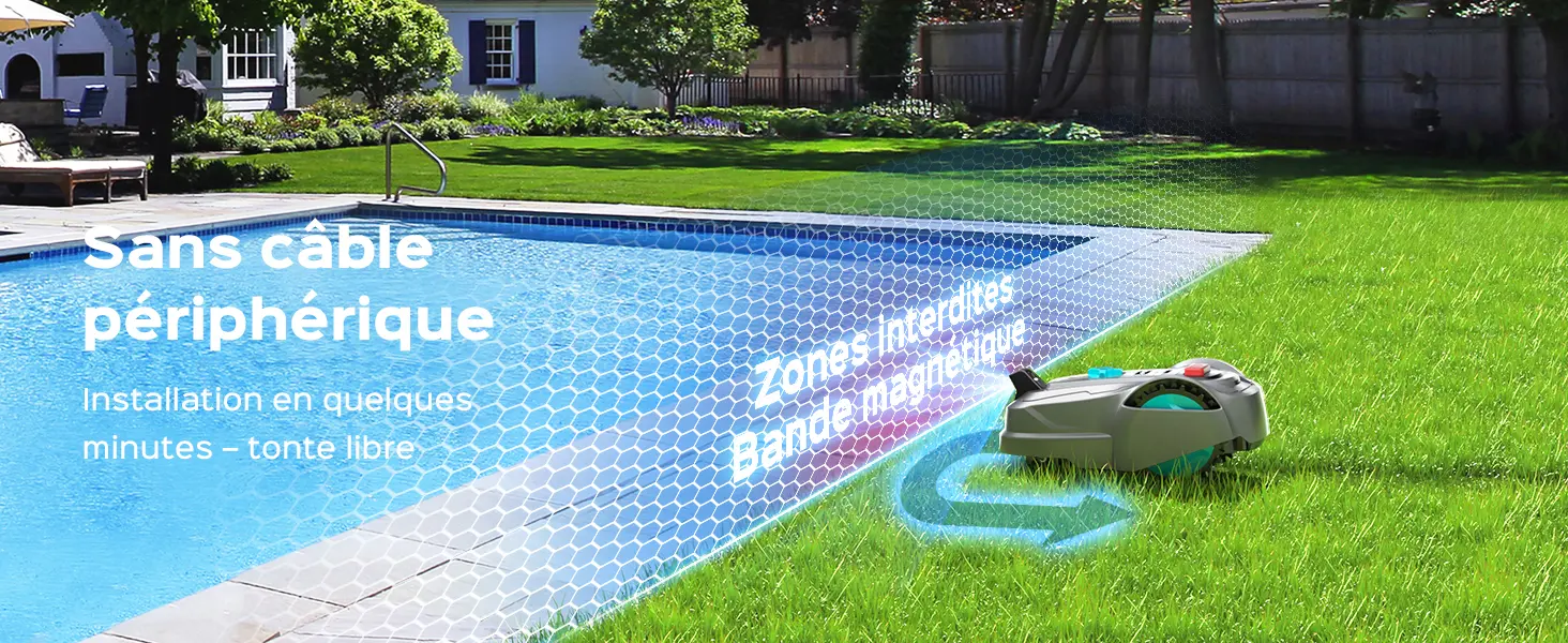 Robot tondeuse YARDCARE M800Plus Robot Tondeuse sans Fil Périp… — contenu détaillé 6