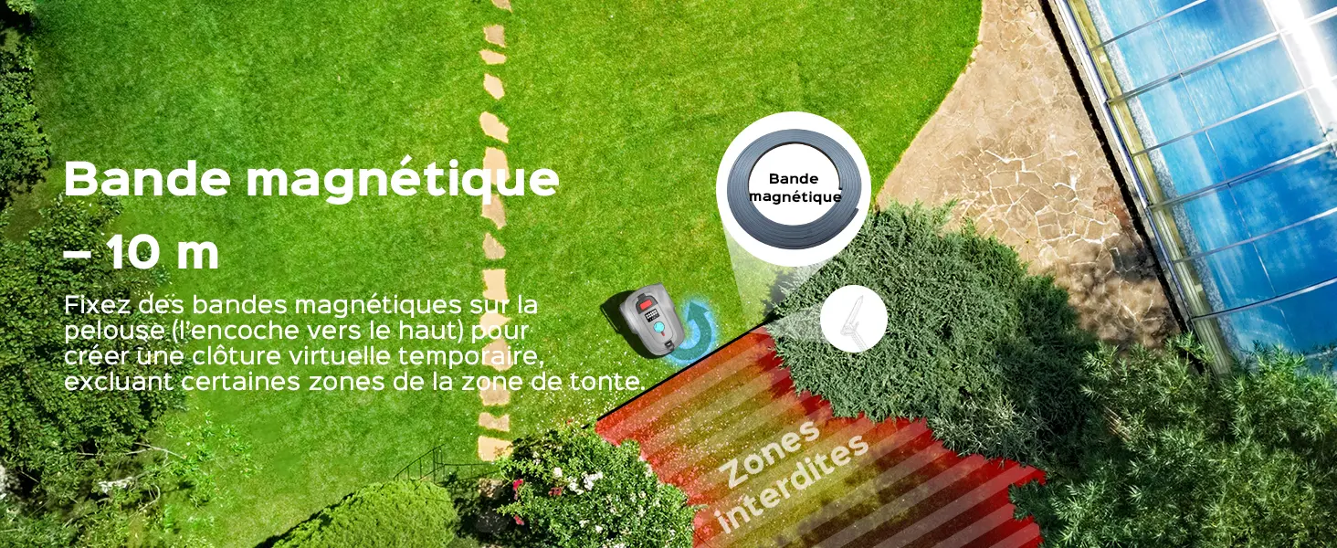 Robot tondeuse YARDCARE M800Plus Robot Tondeuse sans Fil Périp… — contenu détaillé 7