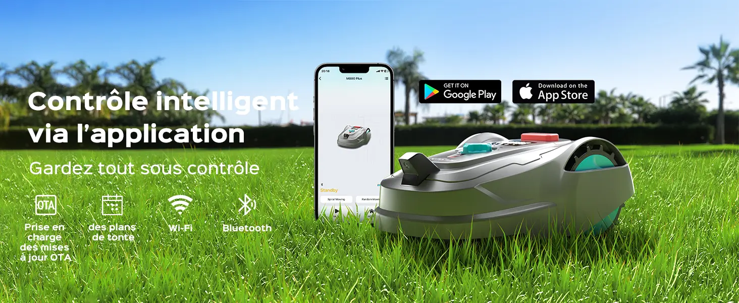 Robot tondeuse YARDCARE M800Plus Robot Tondeuse sans Fil Périp… — contenu détaillé 8