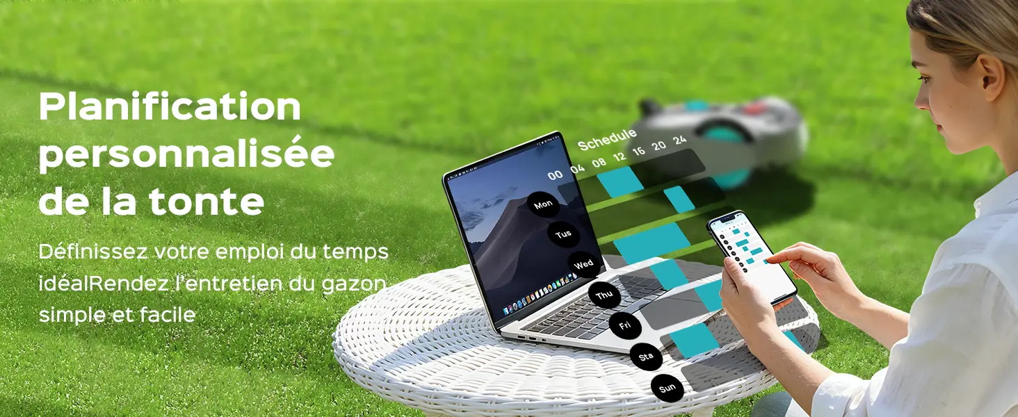 Robot tondeuse YARDCARE M800Plus Robot Tondeuse sans Fil Périp… — contenu détaillé 9