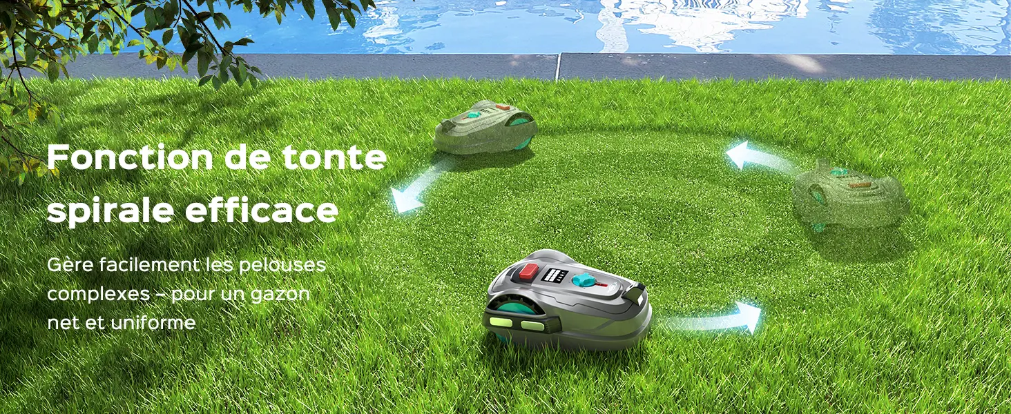 Robot tondeuse YARDCARE M800Plus Robot Tondeuse sans Fil Périp… — contenu détaillé 11