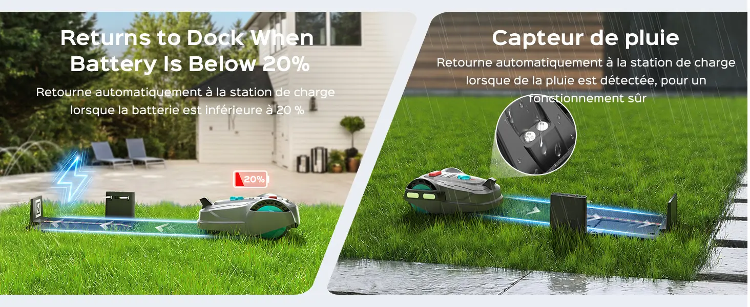 Robot tondeuse YARDCARE M800Plus Robot Tondeuse sans Fil Périp… — contenu détaillé 12