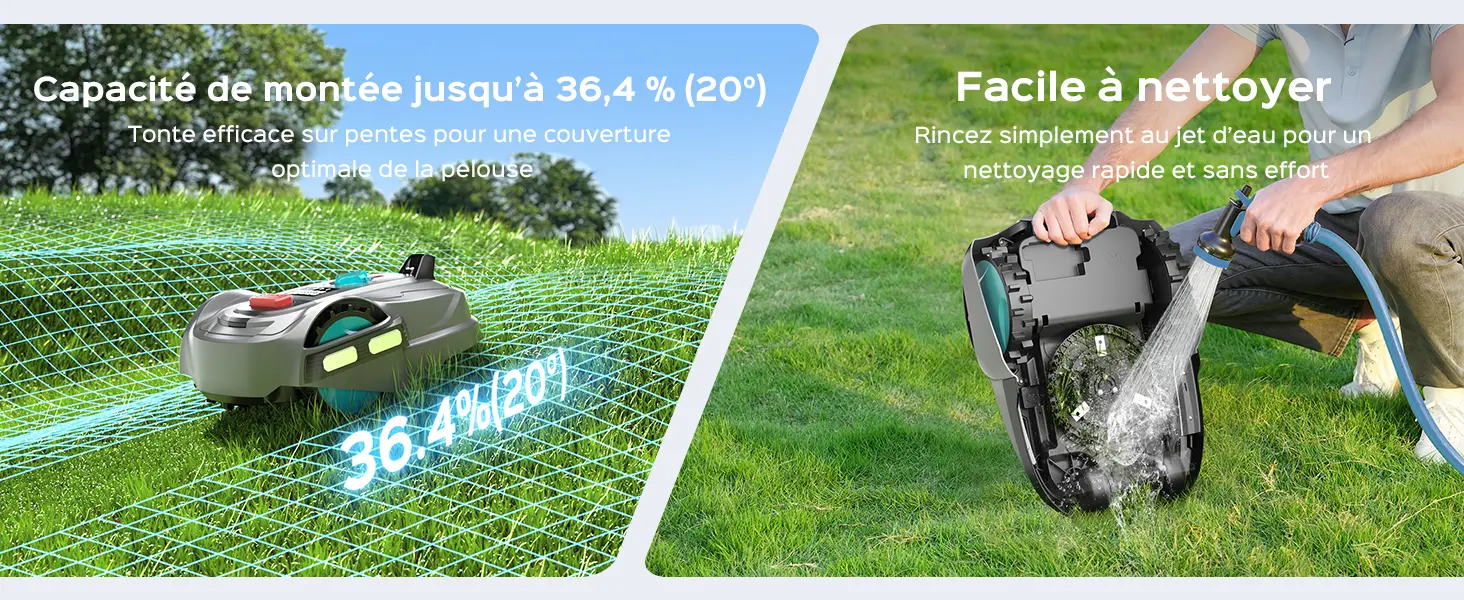 Robot tondeuse YARDCARE M800Plus Robot Tondeuse sans Fil Périp… — contenu détaillé 13