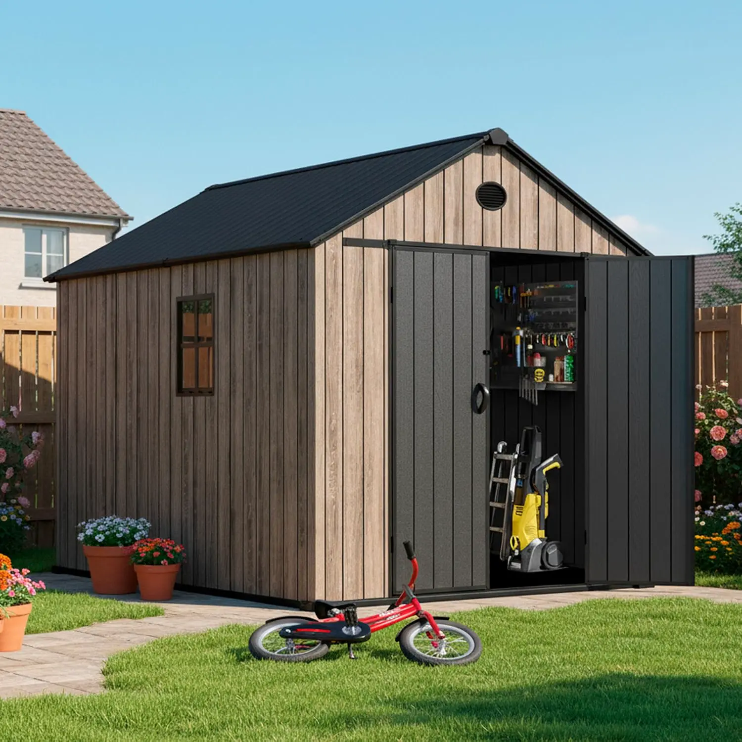 Abri de jardin résine 6.41 m²