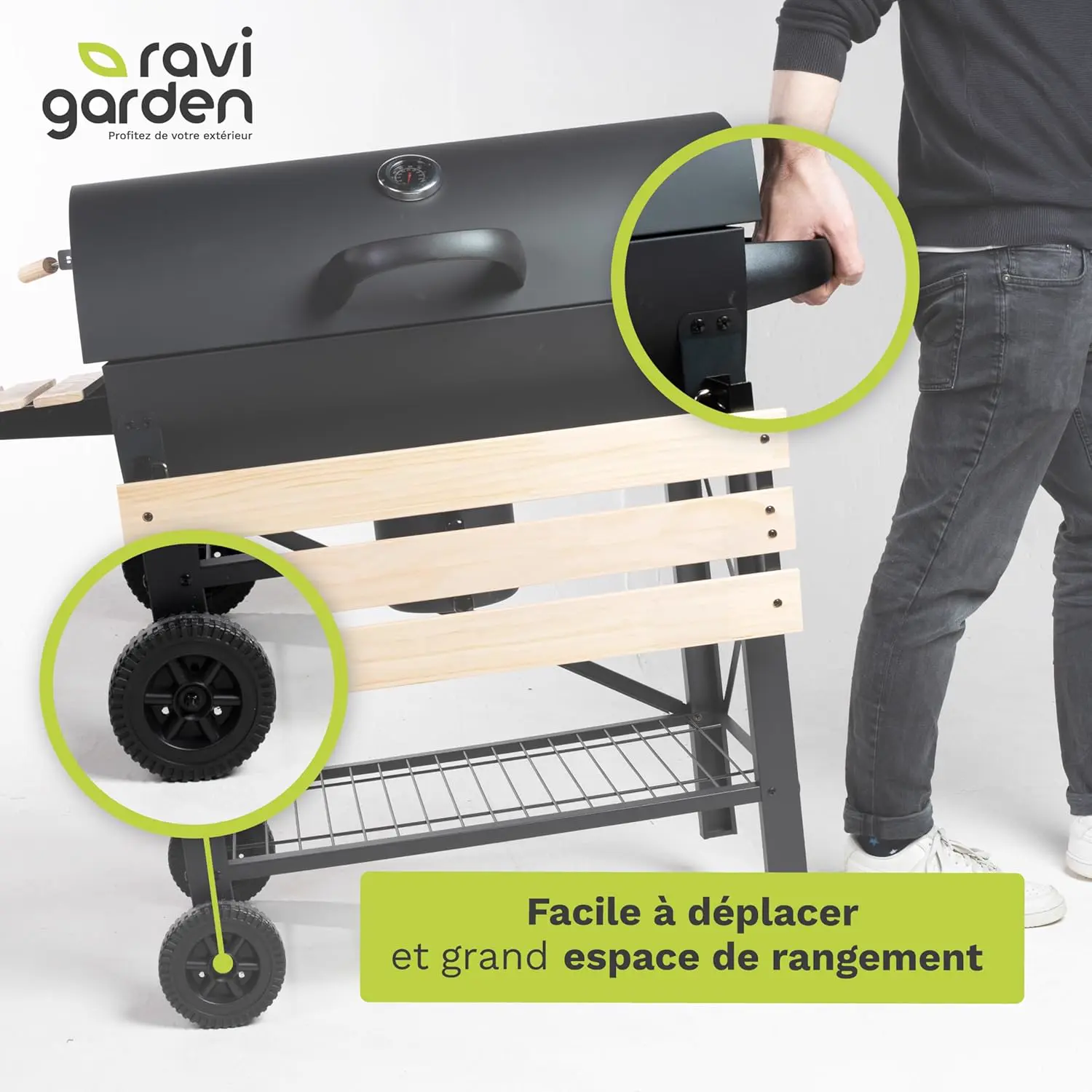 Barbecue weber en bois vue 5