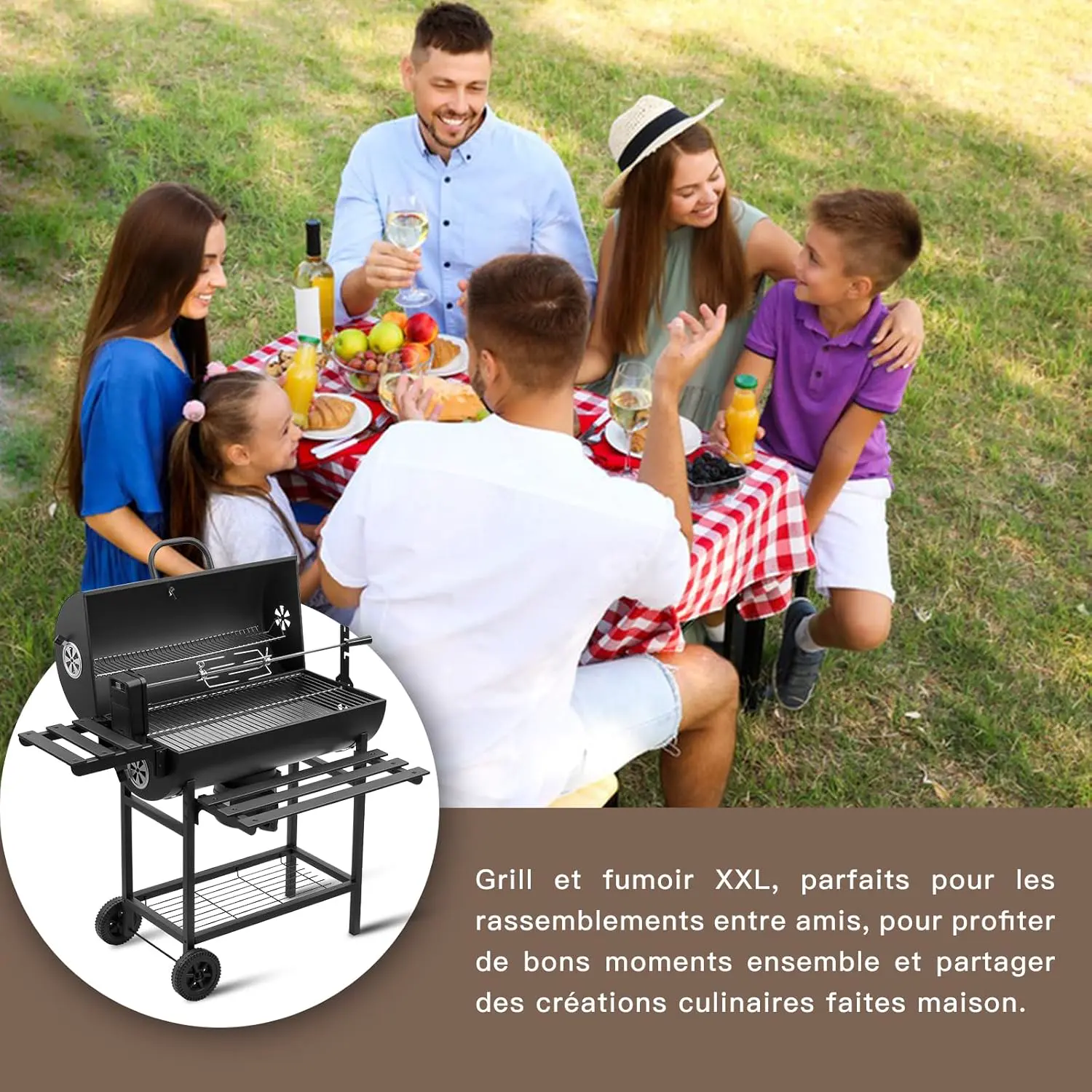 Barbecue weber en bois vue 4