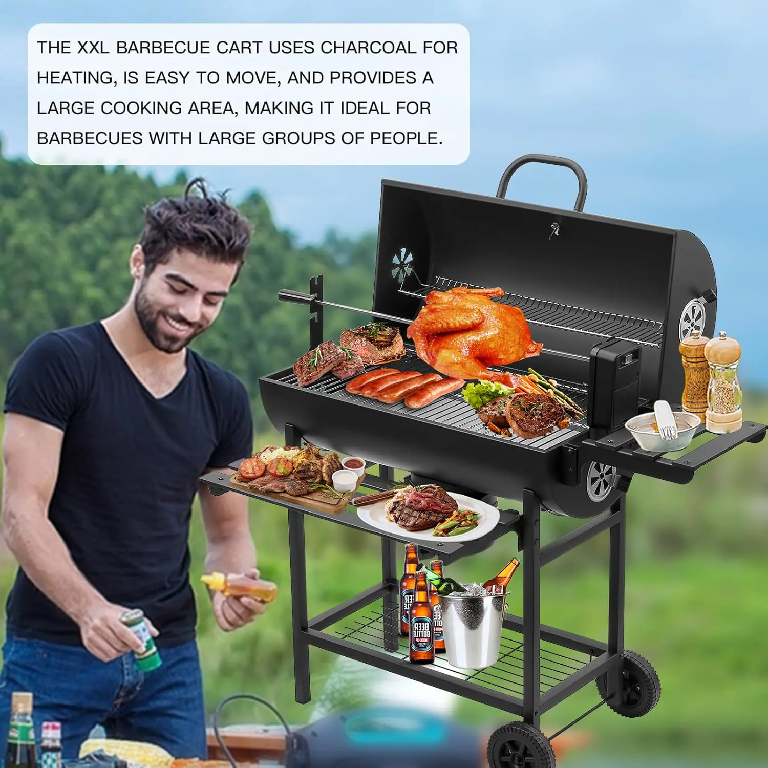 Barbecue weber en bois vue 6