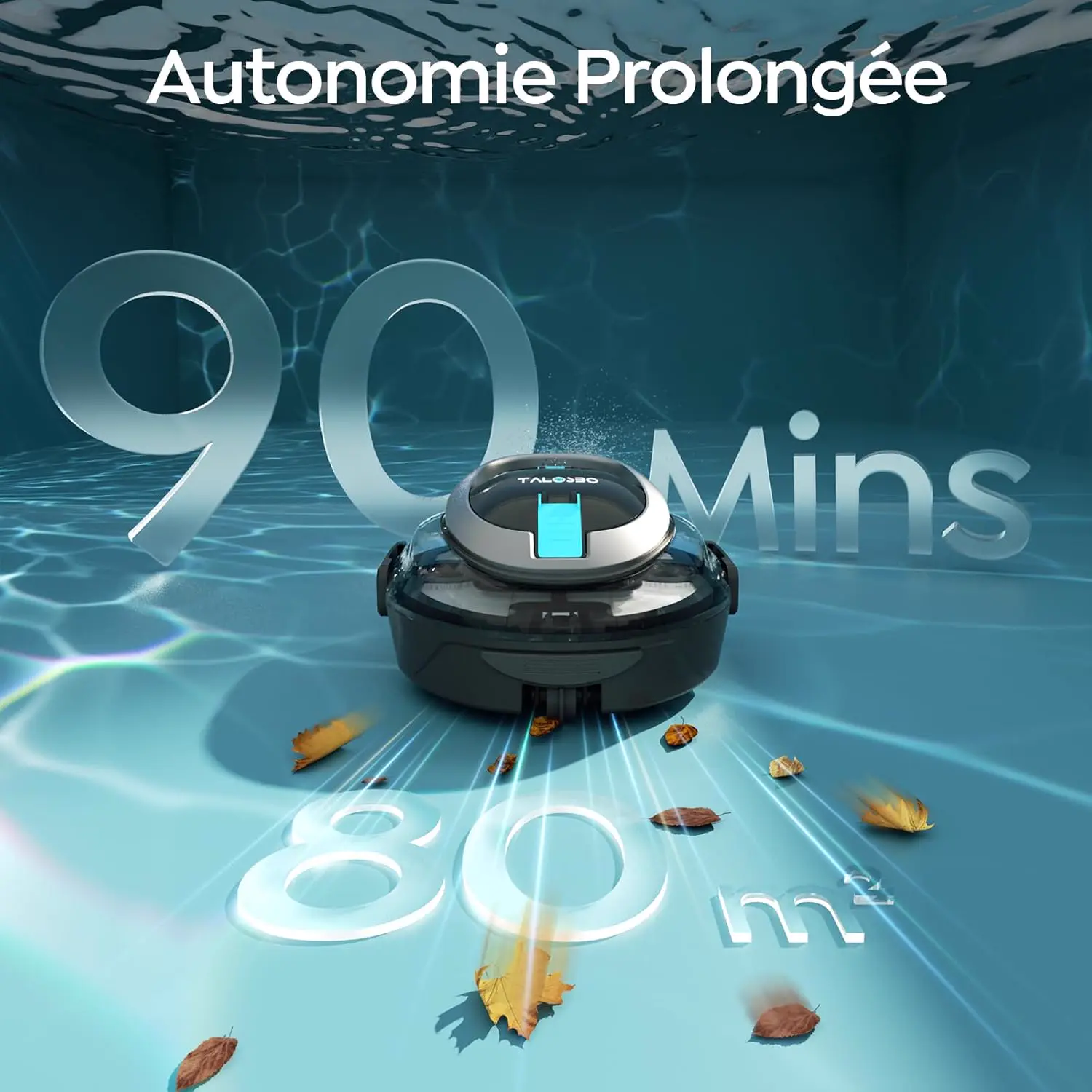 Robot piscine sable 85 m² vue 4