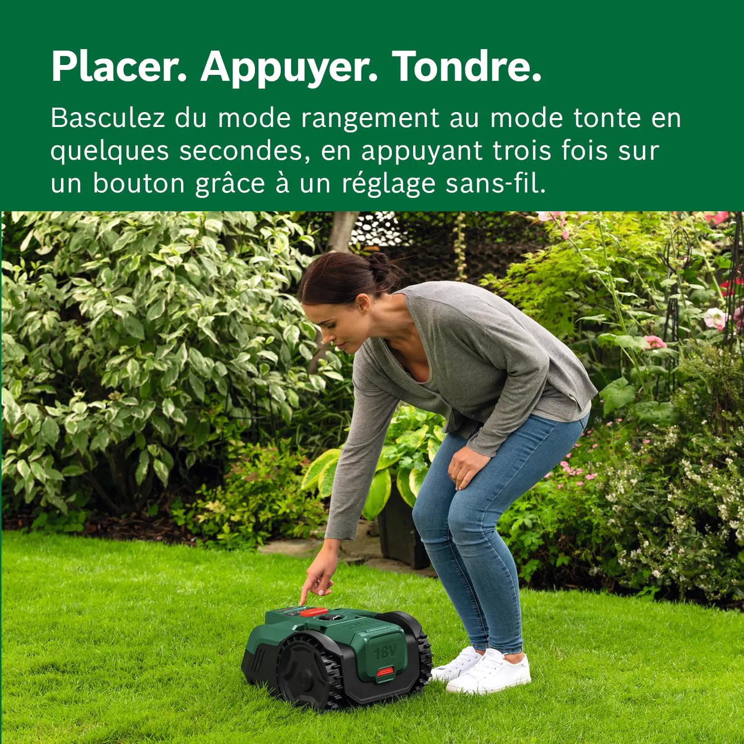 Robot tondeuse 100 m² vue 4