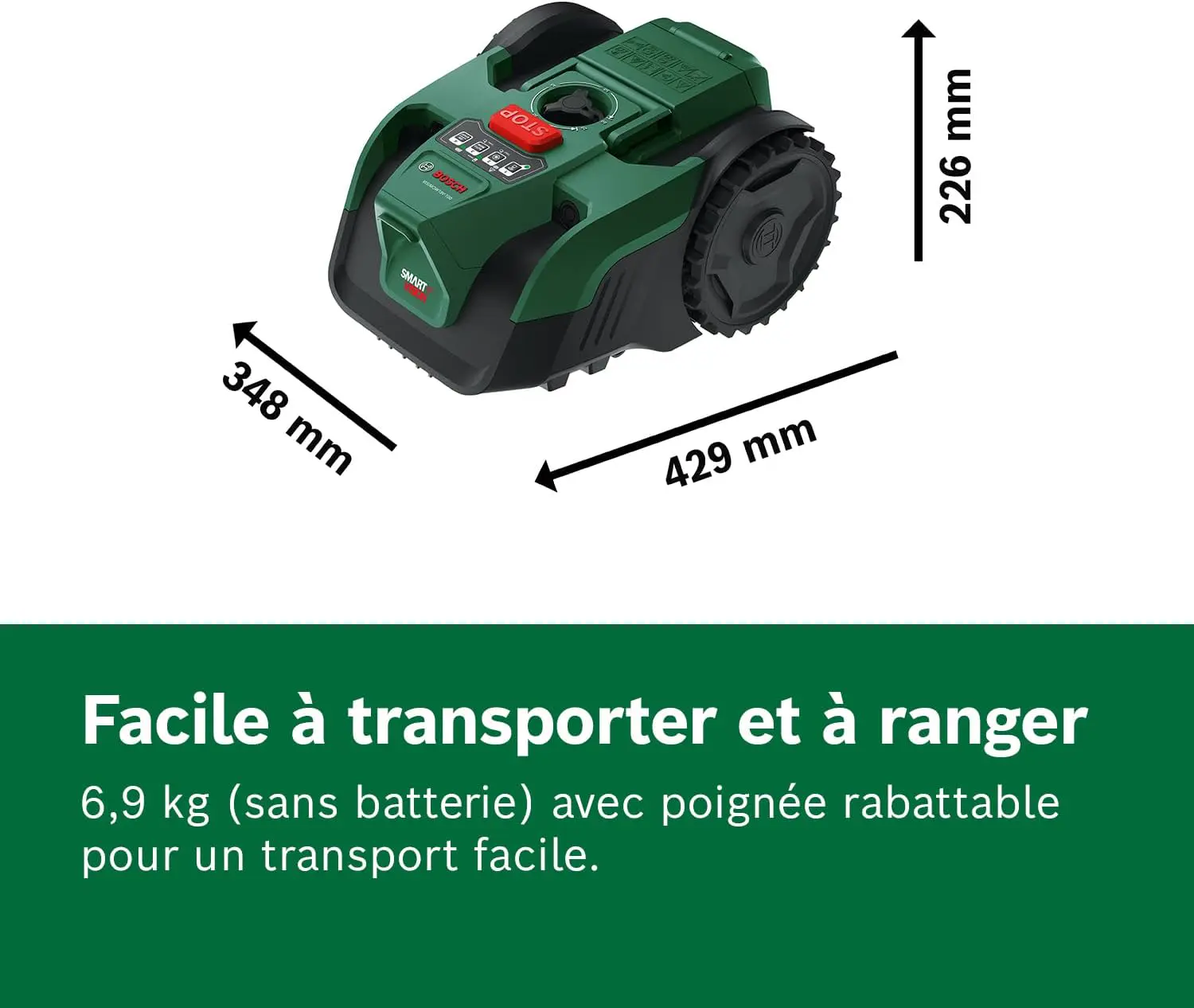 Robot tondeuse 100 m² vue 7
