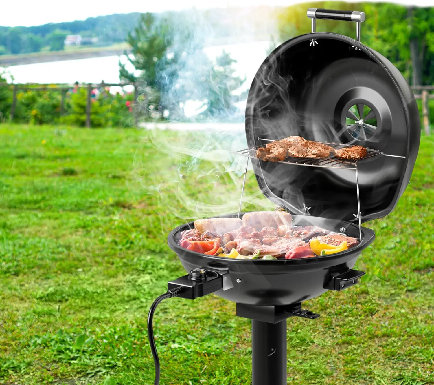 Barbecue électrique 10 places en métal vue 2