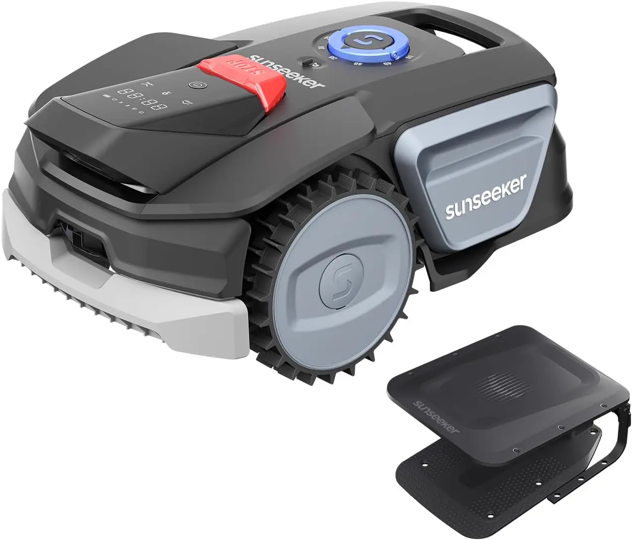 Sunseeker V1 avec Garage, Robot Tondeuse sans Fil Périphérique