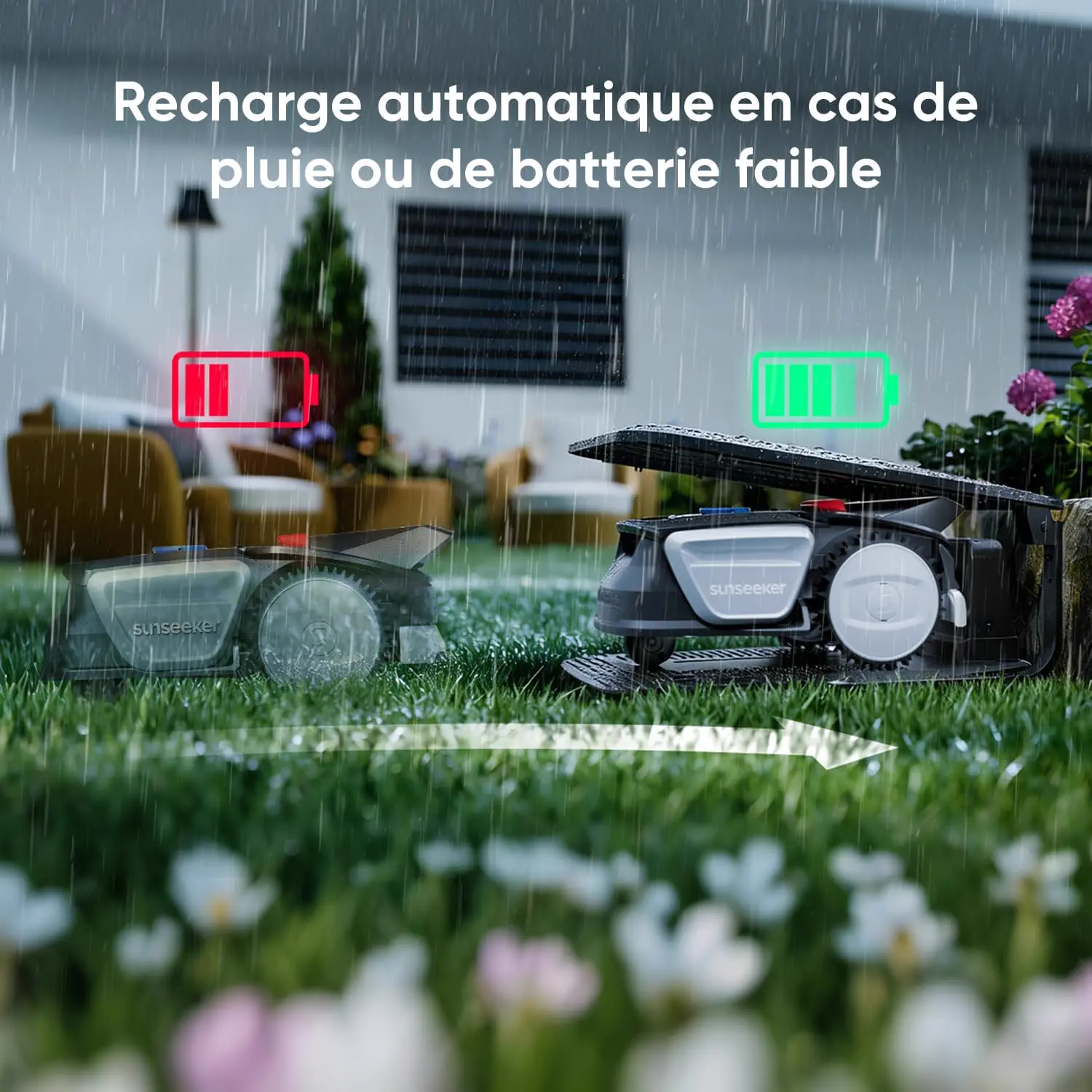 Robot tondeuse Sunseeker V1 avec Garage, Robot Tondeuse sans F… vue 8