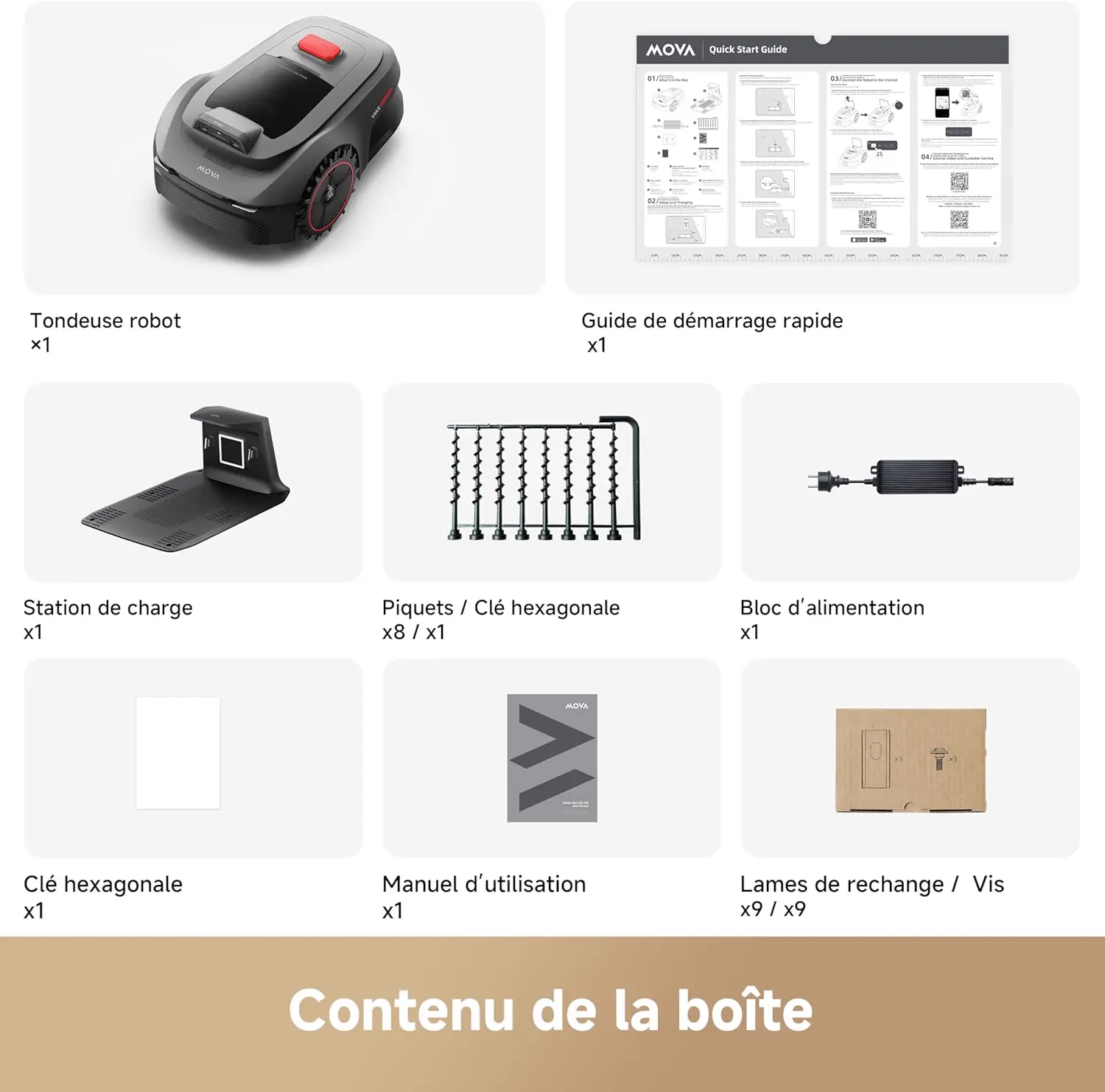 Robot tondeuse MOVA ViAX 250 Robot Tondeuse sans Fil périphérique vue 9