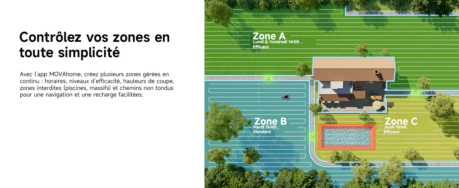 Robot tondeuse MOVA ViAX 250 Robot Tondeuse sans Fil périphérique — contenu détaillé 4