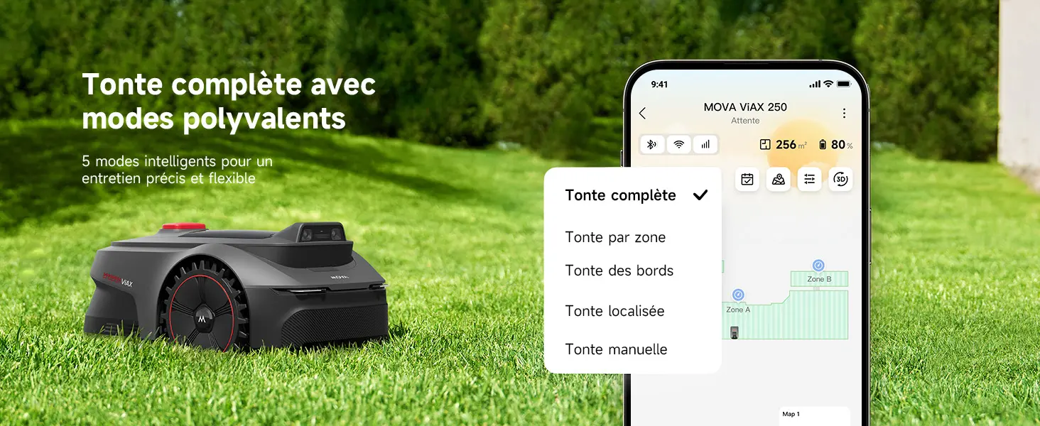 Robot tondeuse MOVA ViAX 250 Robot Tondeuse sans Fil périphérique — contenu détaillé 12