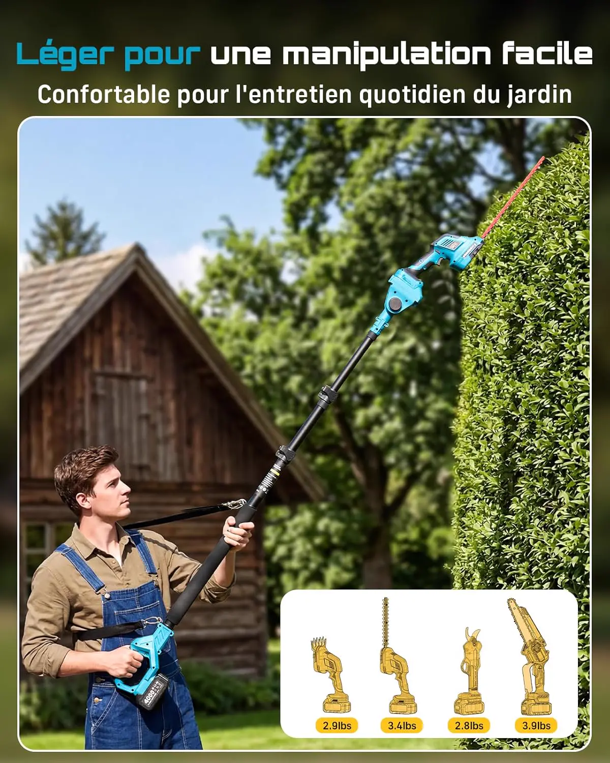 Tronçonneuse électrique 2x4 m vue 7
