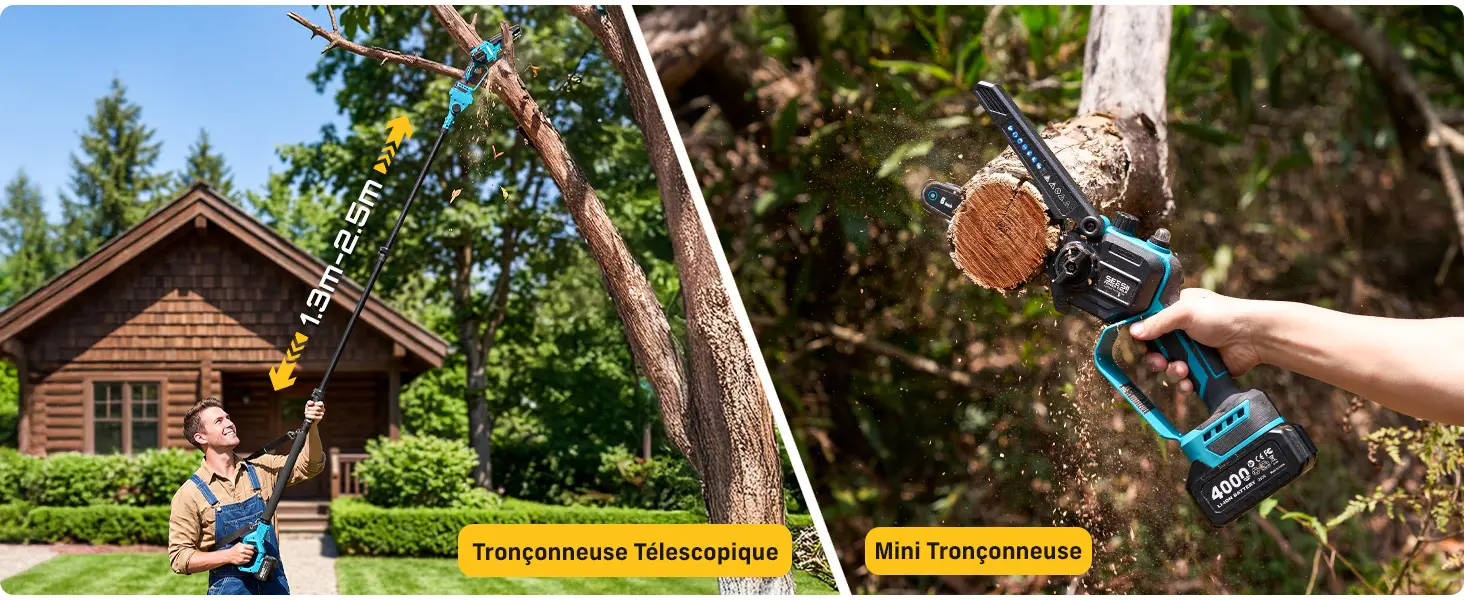 Tronçonneuse électrique 2x4 m — contenu détaillé 3