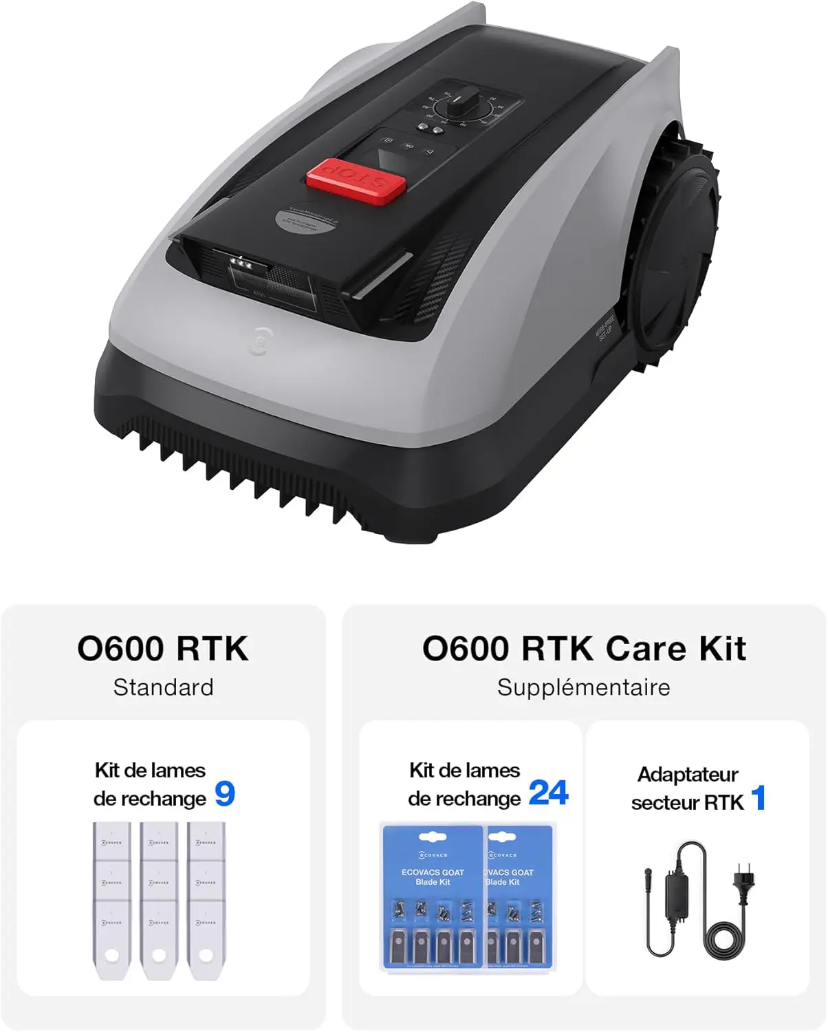 Robot tondeuse ECOVACS Robot Tondeuse sans Fil vue 2