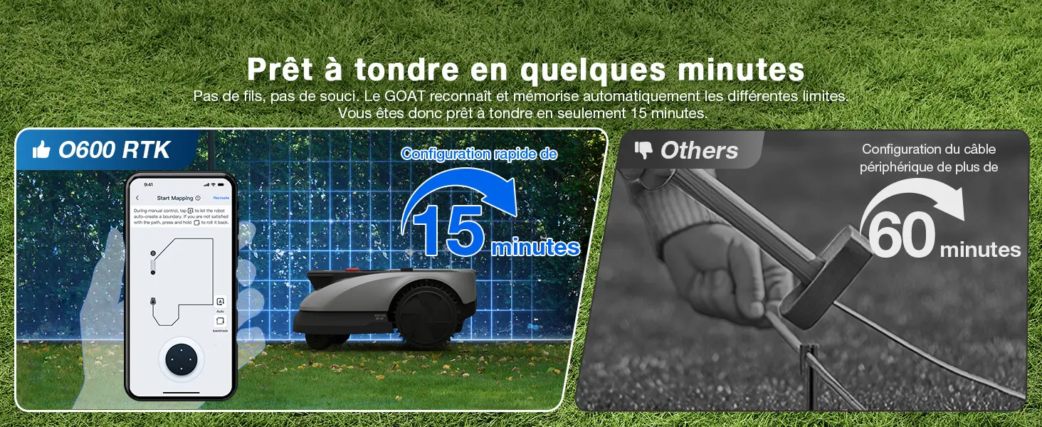 Robot tondeuse ECOVACS Robot Tondeuse sans Fil — contenu détaillé 3