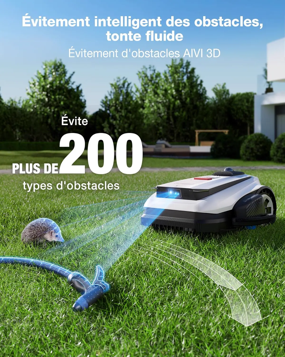 Robot tondeuse Ecovacs Goat A1600 LiDAR Pro Care Kit Robot Ton… vue 7