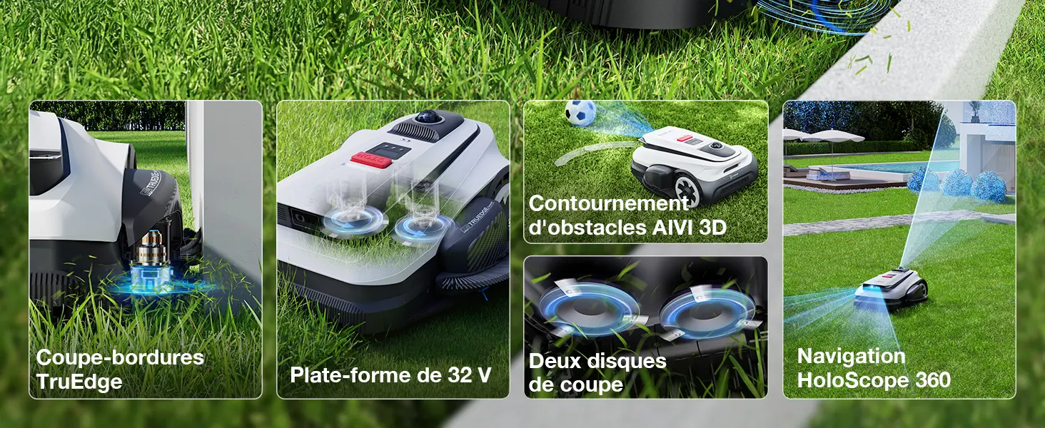 Robot tondeuse Ecovacs Goat A1600 LiDAR Pro Care Kit Robot Ton… — contenu détaillé 2