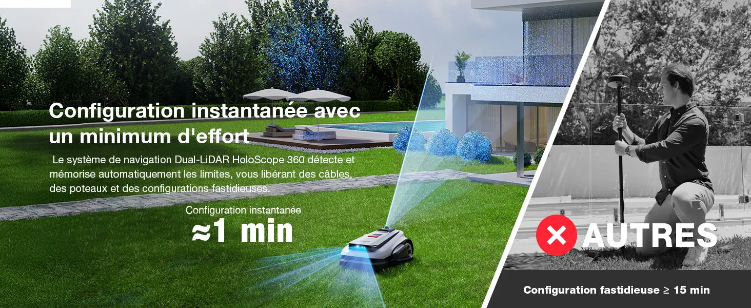 Robot tondeuse Ecovacs Goat A1600 LiDAR Pro Care Kit Robot Ton… — contenu détaillé 3