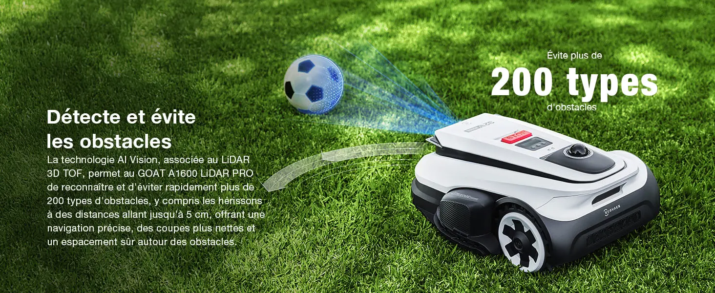 Robot tondeuse Ecovacs Goat A1600 LiDAR Pro Care Kit Robot Ton… — contenu détaillé 16