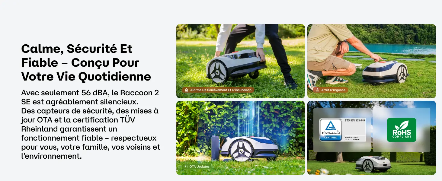 Robot tondeuse Raccoon 2 SE Robot Tondeuse-600m² — contenu détaillé 19