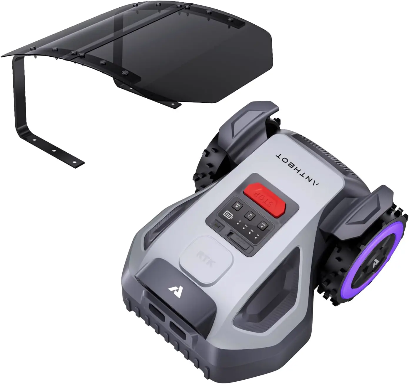 ANTHBOT Robot Tondeuse M9 avec abri Anti-Pluie