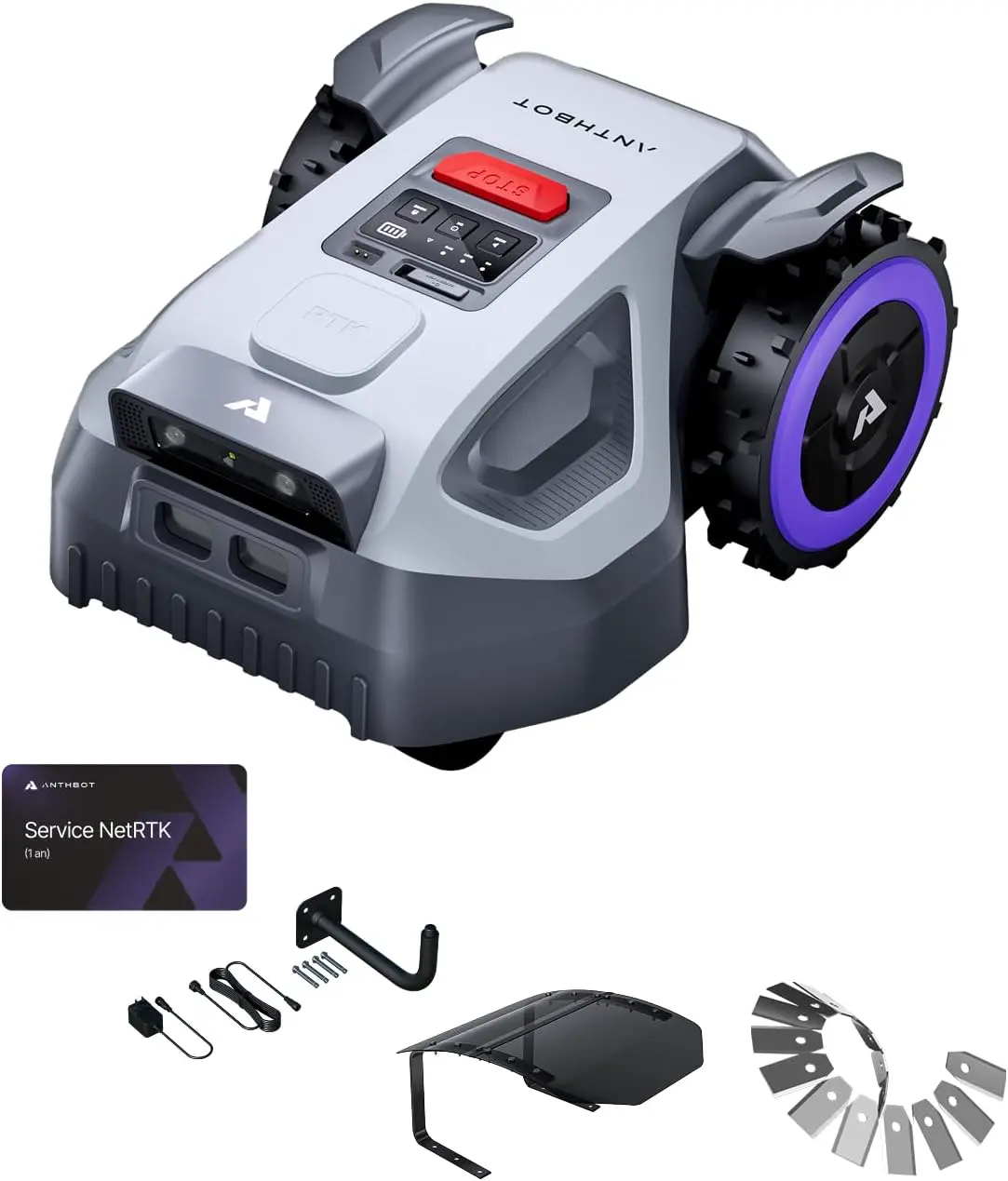 ANTHBOT M5 Tondeuse Robotisée sans Fil Ensemble de Prévente Housse