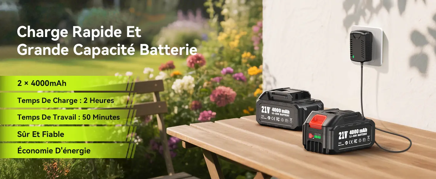 Tronçonneuse à batterie Supstable Mini Tronconneuse avec Perch… — contenu détaillé 5