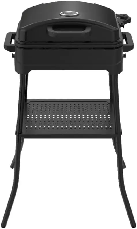 Barbecue électrique en métal noir vue 2
