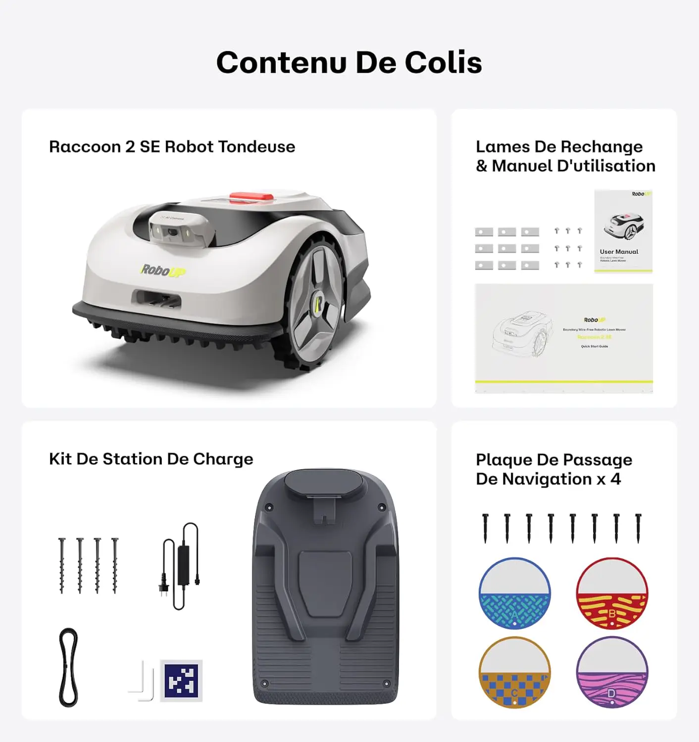 Robot tondeuse Raccoon 2 SE Robot Tondeuse vue 10