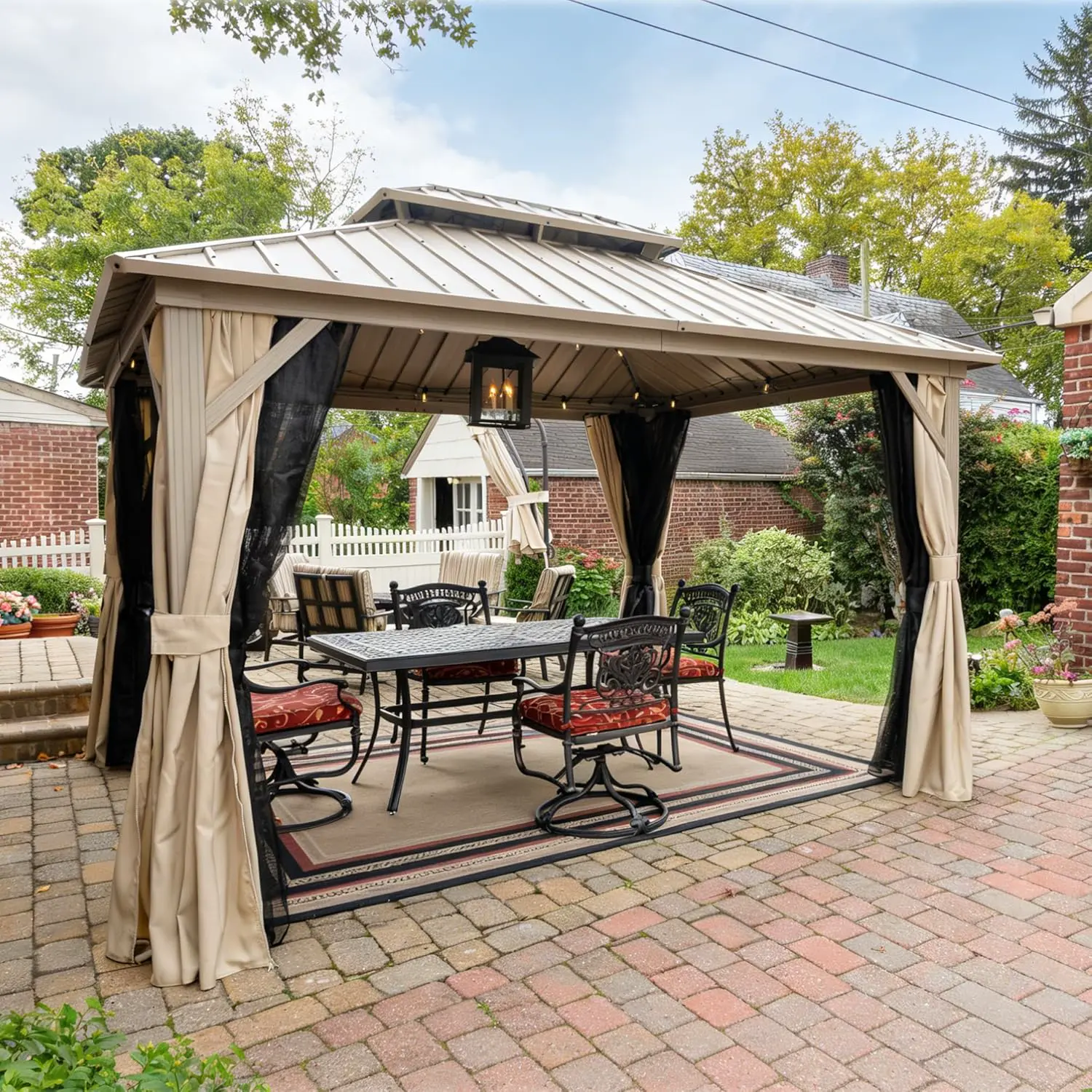 Pergola en aluminium 3x3 m vue 2