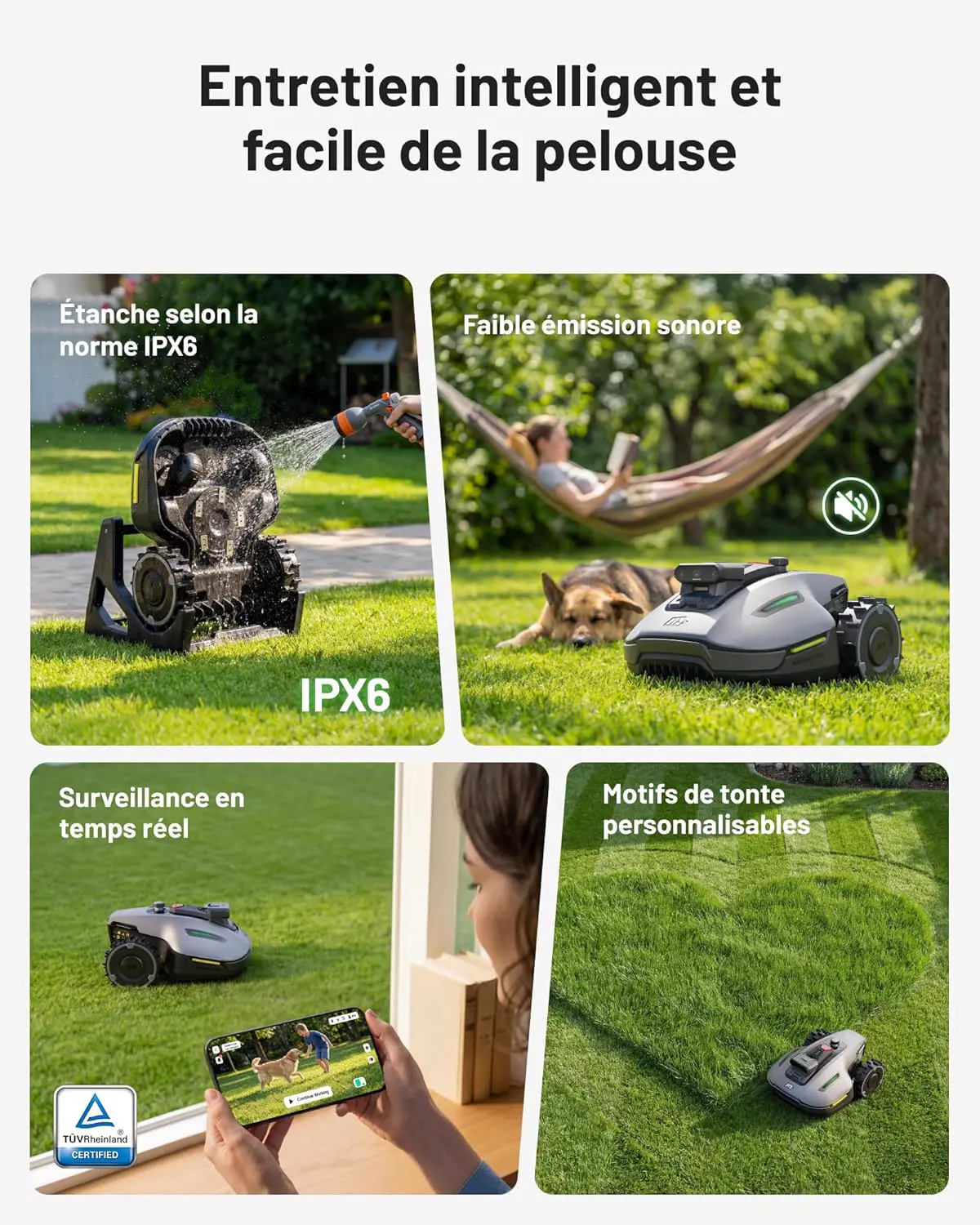 Robot tondeuse MAMMOTION YUKA Mini 2 500 Robot Tondeuse vue 10