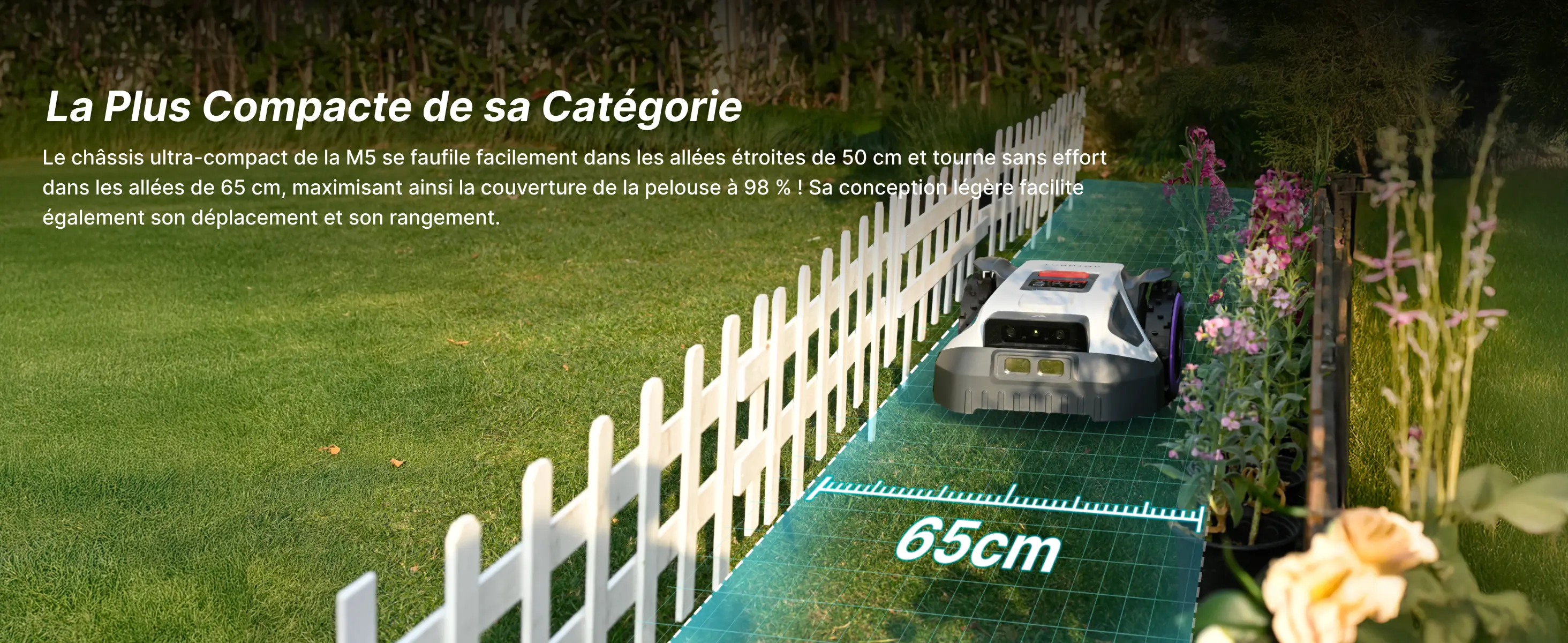 Robot tondeuse ANTHBOT Tondeuse Robot sans Fil M9 — contenu détaillé 3