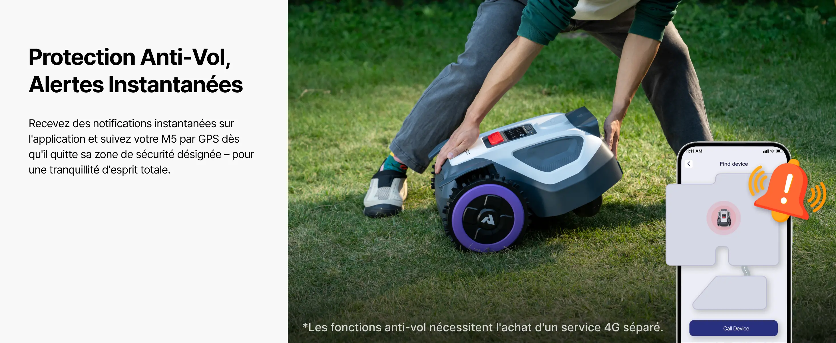 Robot tondeuse ANTHBOT Tondeuse Robot sans Fil M9 — contenu détaillé 16