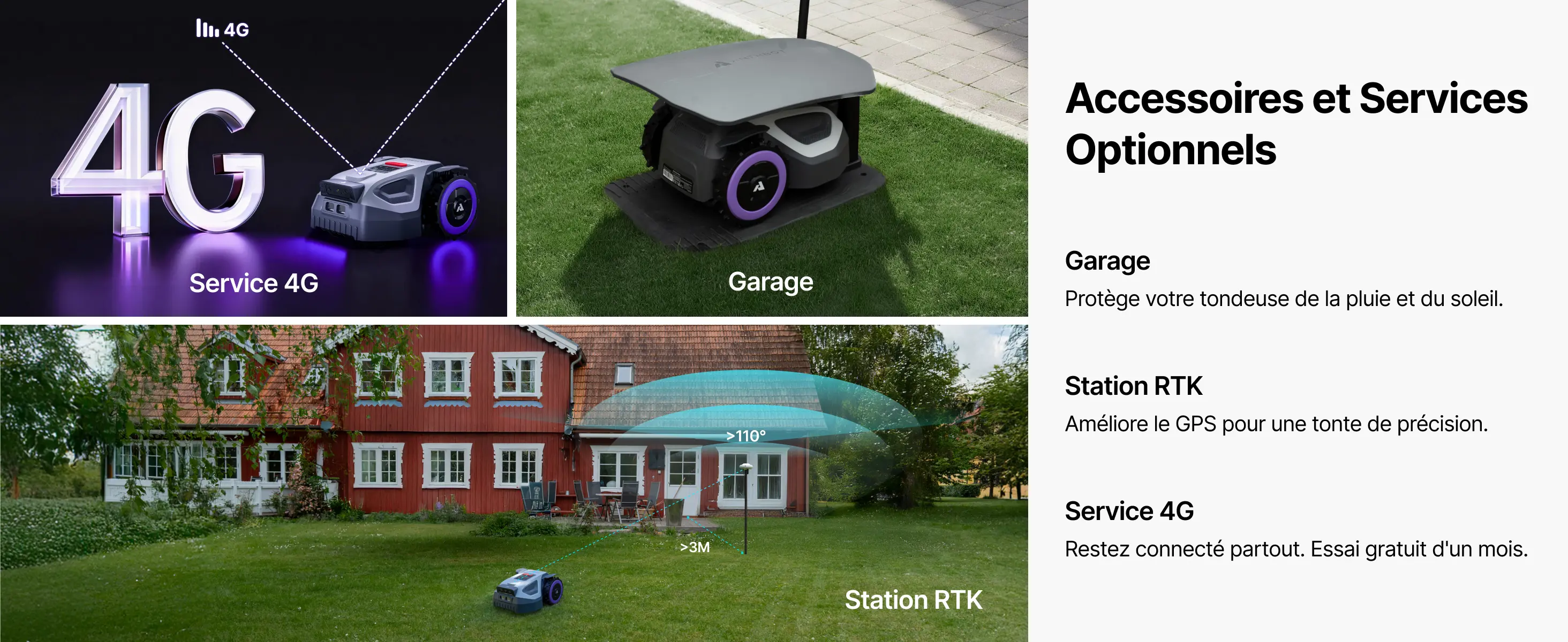 Robot tondeuse ANTHBOT Tondeuse Robot sans Fil M9 — contenu détaillé 23