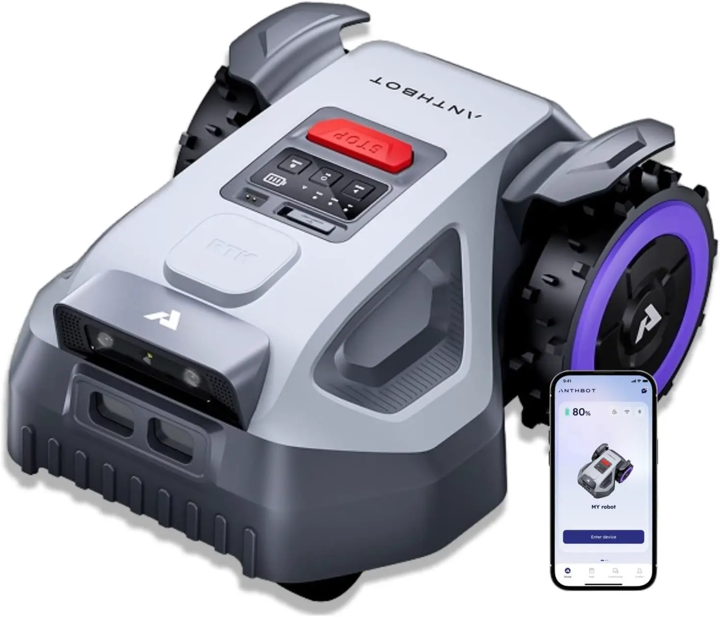 ANTHBOT Robot Tondeuse sans Fil Périphérique M9