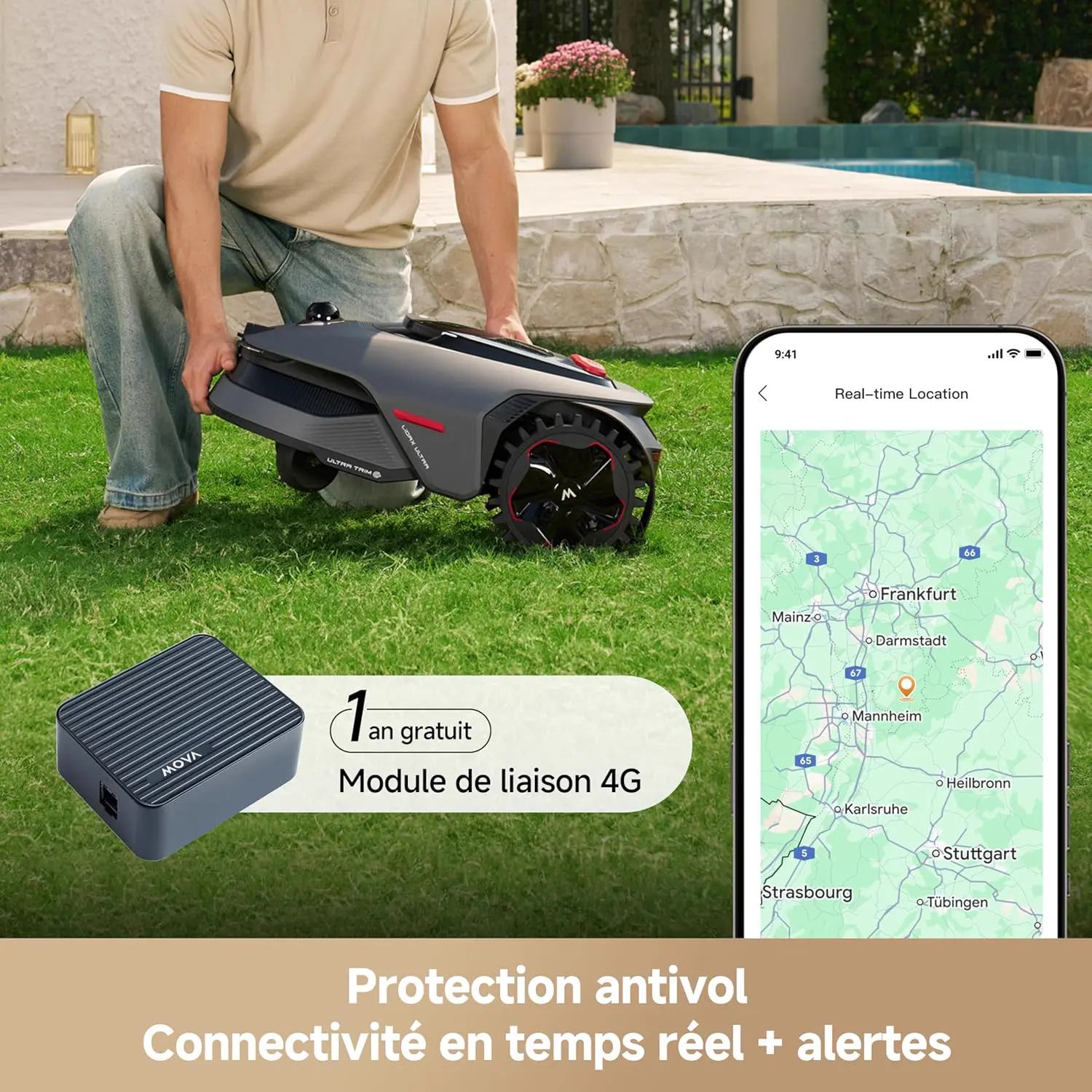 Tondeuse autoportée MOVA LiDAX Ultra 1600 Robot Tondeuse sans… vue 5