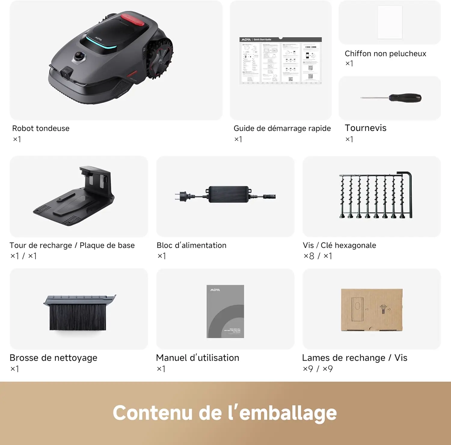 Tondeuse autoportée MOVA LiDAX Ultra 1600 Robot Tondeuse sans… vue 11