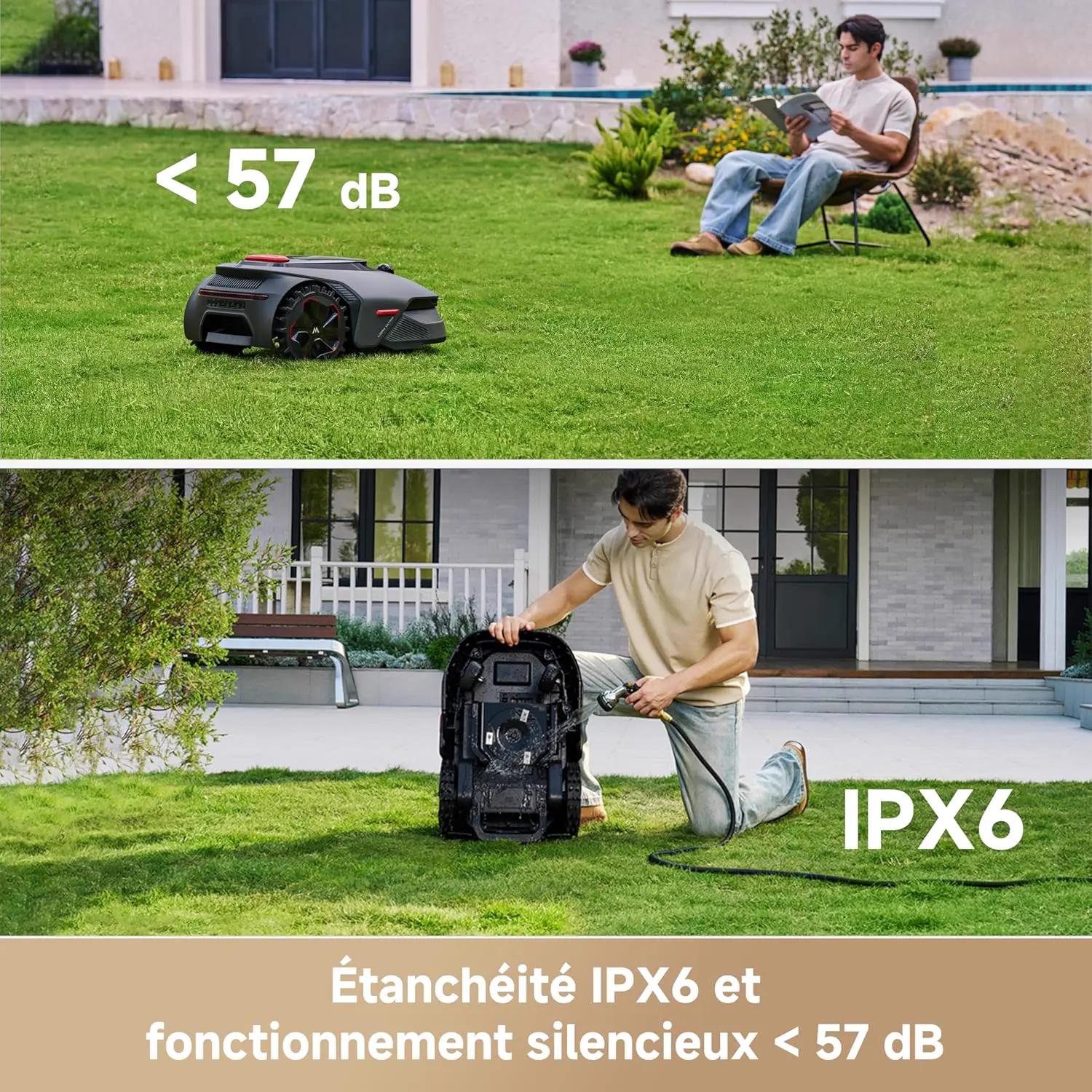 Robot tondeuse MOVA LiDAX Ultra 800 Robot Tondeuse sans Fil pé… vue 10