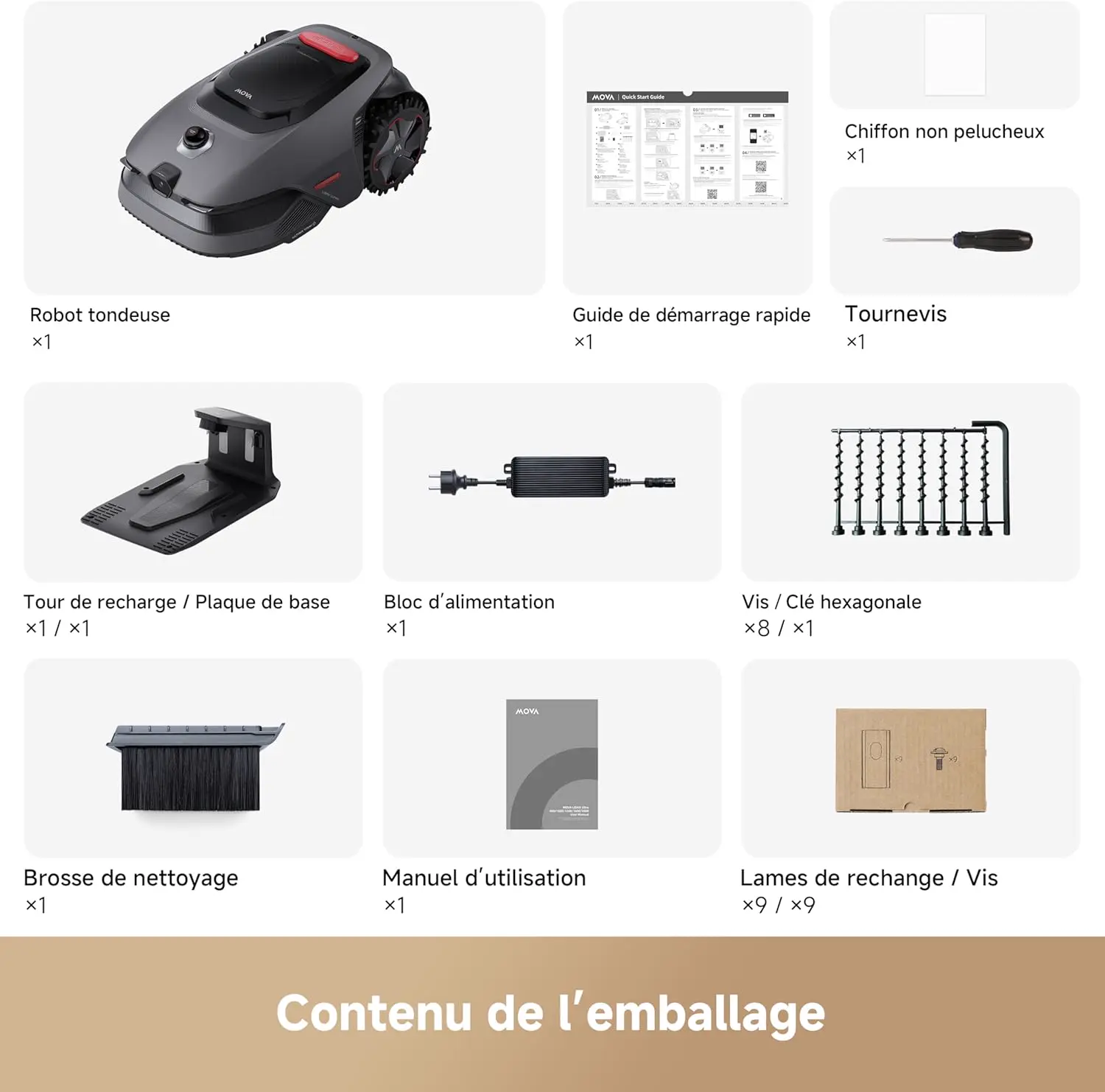 Robot tondeuse MOVA LiDAX Ultra 800 Robot Tondeuse sans Fil pé… vue 11