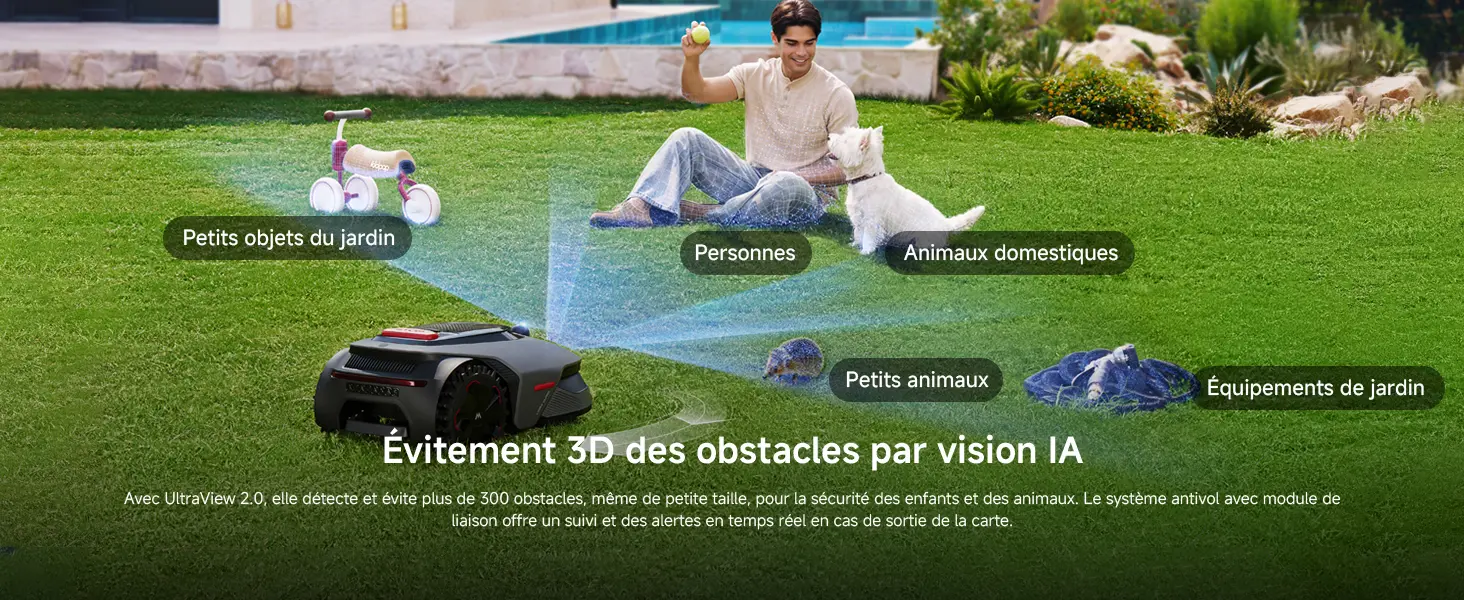 Robot tondeuse MOVA LiDAX Ultra 800 Robot Tondeuse sans Fil pé… — contenu détaillé 15